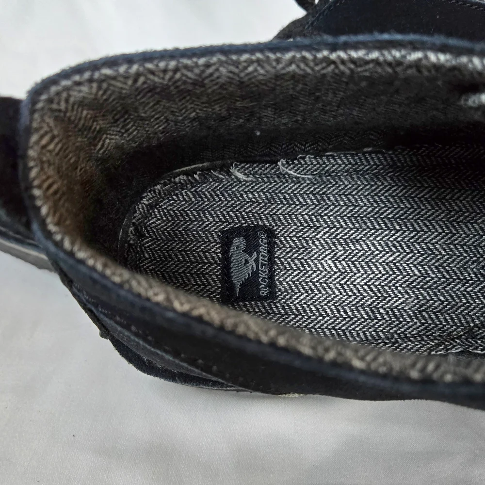 Rocket Dog Men's Y2K Black Esquire Classic Business‎ Casual Chukka Boots 13 Vtg